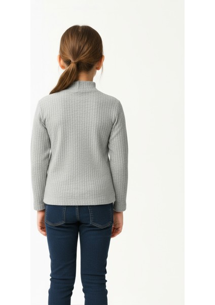 Kız Çocuk Triko Düz Badi Balıkçı Yaka D1 modelleri