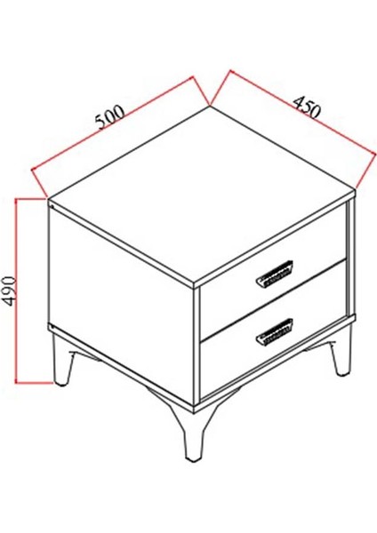 Sardes Komodin Meşe indirimleri