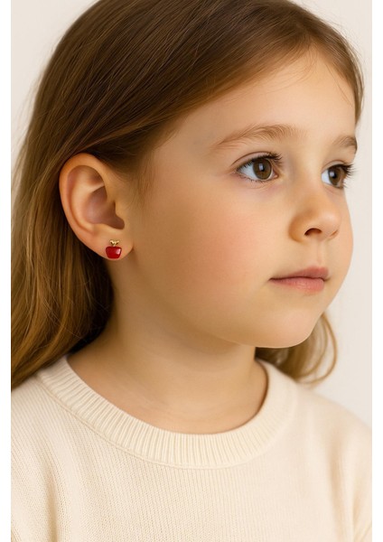 Tatlı Elma Çocuk Çelik Cici Küpe fiyatları