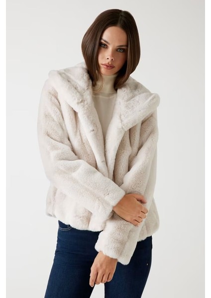 Kadın New Sophy Yapay Kürk - Bej modelleri