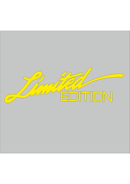 Limited Edition Sticker Araba Motorsiklet Oto Pc Sticker 20CM*4,5CM Limon Sarı