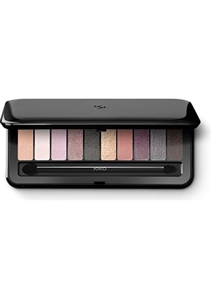 Kıko Milano Soft Eyeshadow Palet 01 | 10 Çok Kaplamalı Göz Farı: Inci, Mat ve Metalik
