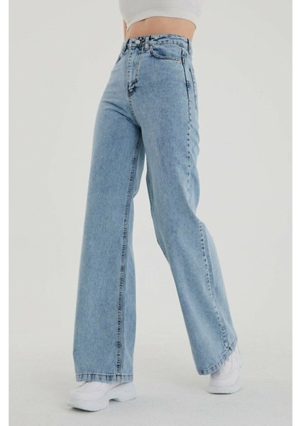 Tommytom Kadın Yüksek Bel Salaş Paça Denim Kot Pant. 2025