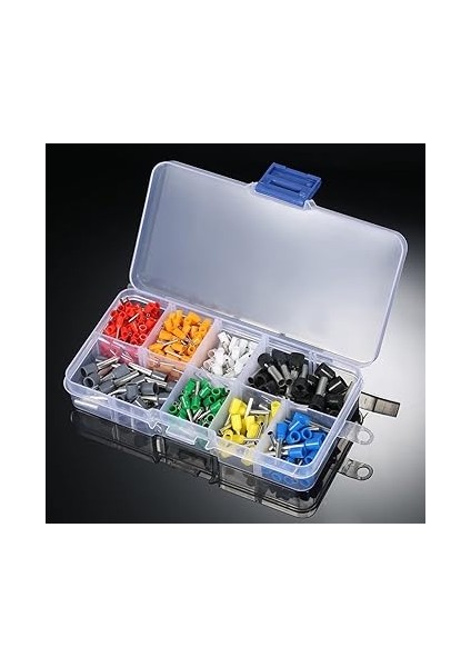 Parça Izoleli Kablo Ucu Set Kutulu Yalıtımlı Tel Terminal Soketi Sıkmalı Pin Elektrik Teli Konnektörü 10/22 Awg Kordon modelleri