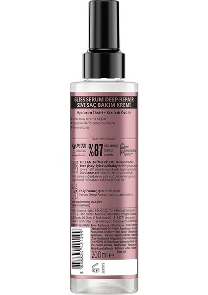 Schwarzkopf Serum Deep Repair Sıvı Saç Kremi (200 Ml) modelleri