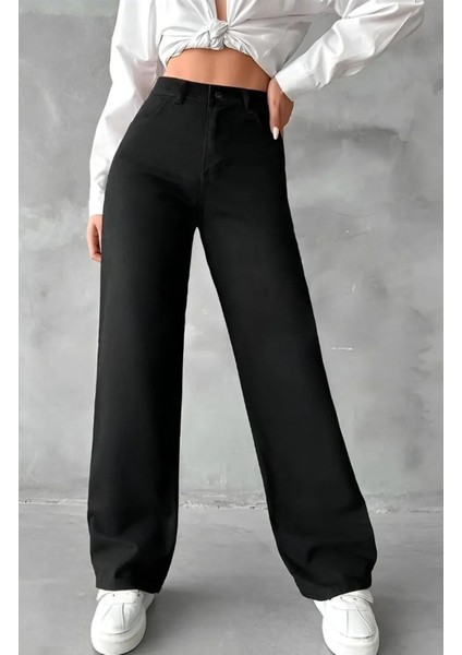 Tommytom Love Candy Siyah Yüksek Bel Salaş Pant., Geniş Paça Pant. fiyatları