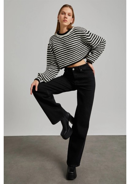 Tommy1 Julia 90's 90's Lovely Siyah Solmaz Süper Yüksek Bel Kadın Salaş Jean Palazzo (New) fiyatları