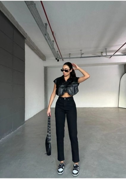 Tommy1 Zaha Dores Stager Jaxen Terra Siyah Solmaz Mam Jean Kadın Yüksek Bel Power fiyatları