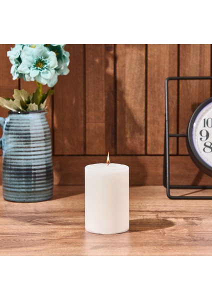 Soft White Orta Baton Mum - Beyaz - 7X10 cm