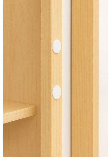 50'li Yapışkanlı Beyaz Eva Dolap Çekmece Kapağı Ses Stoperi Tamponu Koruyucu Engelleyici 10 mm fiyatları