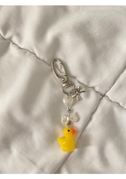 Ördekli Coquette Fiyonklu Anahtarlık