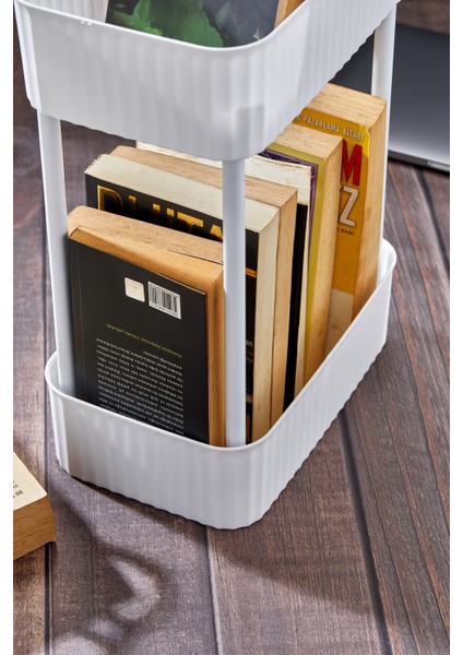 Easy 2 Katlı Çok Amaçlı Raf Kitaplık Organizer Düzenleyici (Tekerleksiz) fiyatları