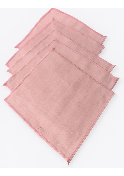 Pembe Müslin Ağız Silme Mendili 5'li - %100 Pamuk fiyatları
