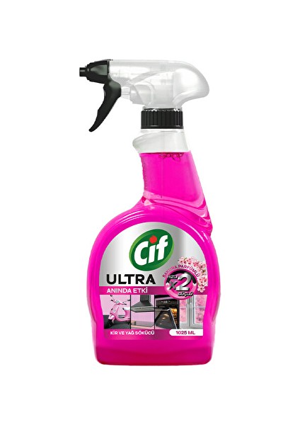 3 Adet Cif Sprey Ultra Anında Etki 1025 ml Sakura