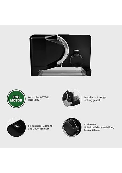 E 16 Siyah Çok Amaçlı Elektrikli Salam Sosis Gıda Dilimleyici Alman Ürünü fiyatları