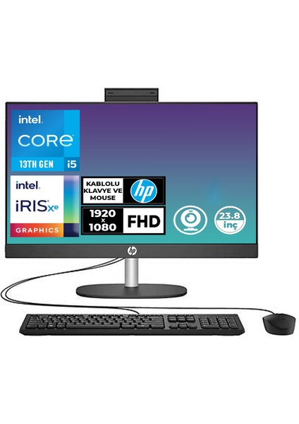 Proone 240 G10 I5-1334U 8gb 512GB SSD 23.8" Fhd Freedos All In One Pc B6JD5ES 030