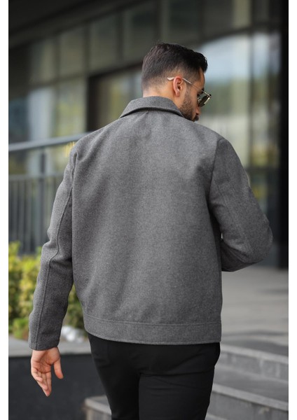 Claassics Men Erkek Oversize Kısa Kaşe Kaban Ceket - 7435 fırsatları