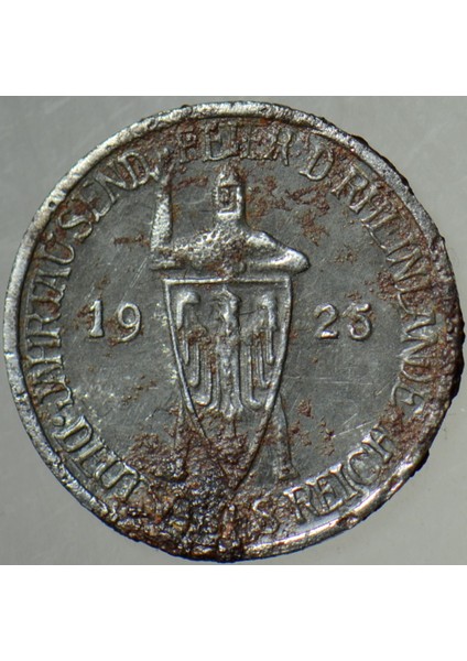 Almanya 3 Mark 1925 Oyun Jetonu. 15 mm Çinko. modelleri