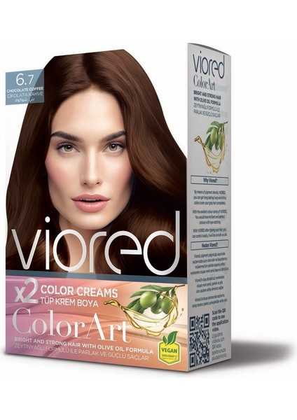 Viored Colorart Set Boya Çikolata Kahve 6.7 3 Adet