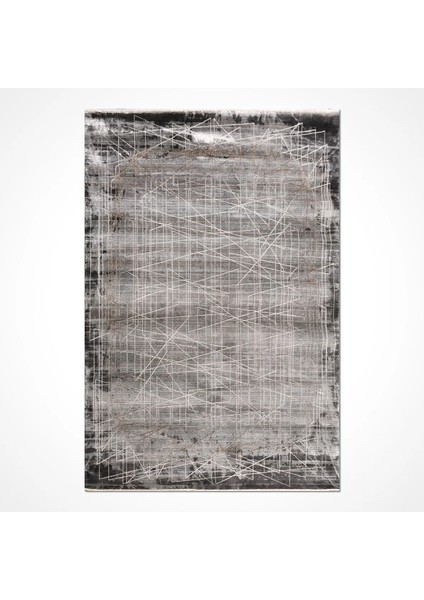 Borobia Klasik Göbekli Gri Viskon ve Akrilik Makine Halısı fiyatları