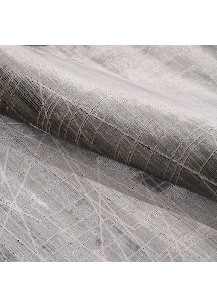 Borobia Klasik Göbekli Gri Viskon ve Akrilik Makine Halısı indirimleri