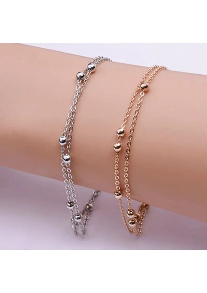 2'li Şık ve Modern Zincirli Halhal ile Tarzınızı Yansıtın fiyatları