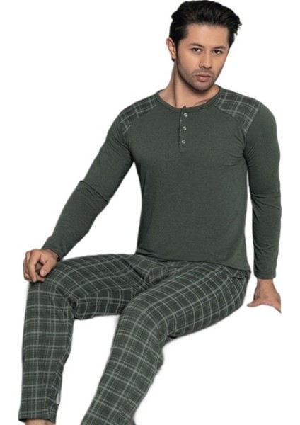 Massimo Kışlık Interlok Kumaş Erkek Pijama Takımı M/2xl