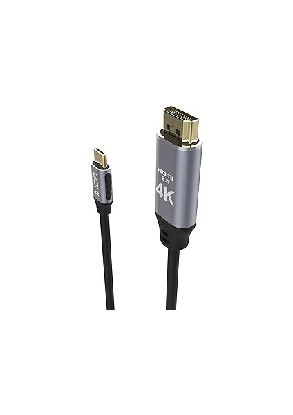 ITCH-02TX Type-C To HDMI 4K 2 Metre Kablo Uzunluğu 4K Hd 3840 2160 30Hz Çözünürlükte Görüntü Aktarımı 1.4 Versiyon Geriye Dönük Uyumlu Type-C Giriş HDMI Çıkış Altın Uçlu fırsatları