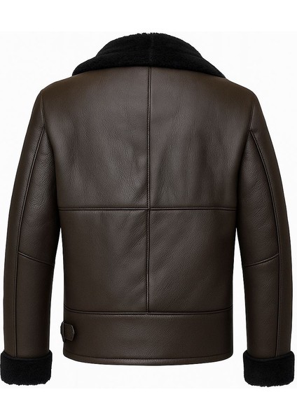 Erkek Hakiki Kuzu Derisi Kürk Mont Ceket Kahverengi fiyatları