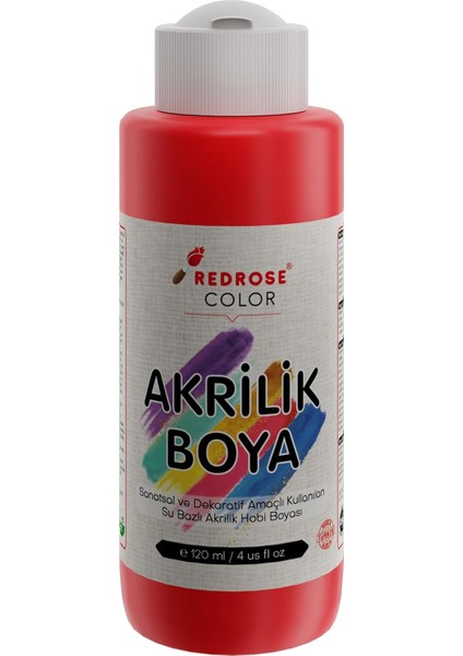 Rose Kırmızı Akrilik 120 ml