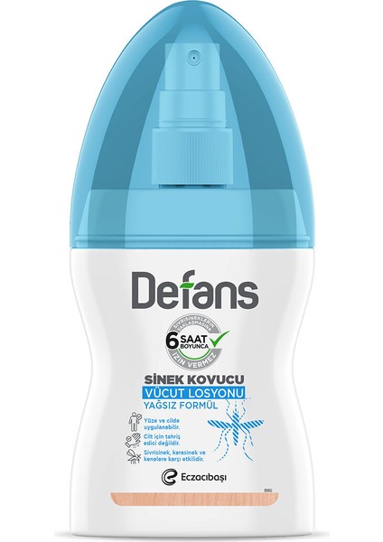 3 Adet Detan Defans Sinek Kovucu Su Bazlı Vücut Losyonu 100 ml fiyatları