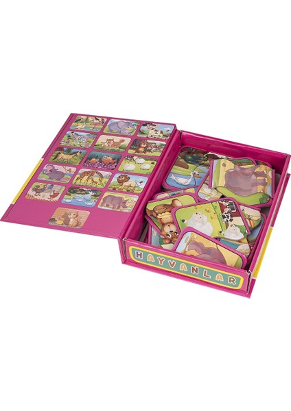 Dıy Toy Okul Öncesi Hayvanlar 2 ve 3 Parçalı Tamamlama Kartları modelleri