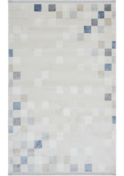 Lal 0118 Halı - Mavi / Ekru - 120X180 cm