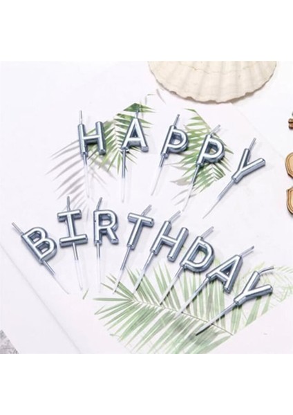 3 Adet Orca Mum Gümüş Happy Birthday fiyatları