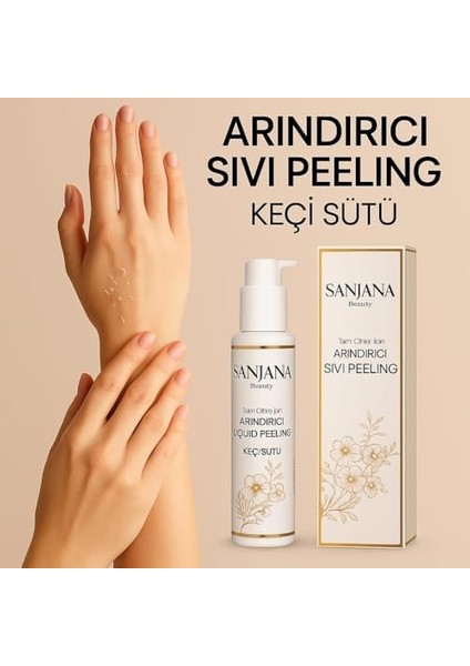 Sanjana Beauty Keçi Sütlü Arındırıcı Sıvı Peeling 125 ml – Tüm Cilt Tipleri Için – Siyah Nokta ve Ölü Deri Karşıtı Bakım fiyatları