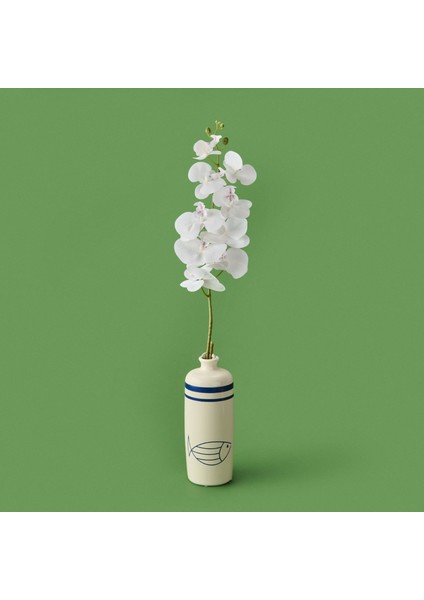 Exclusive Orkide Yapay Çiçek - Beyaz - 105 cm