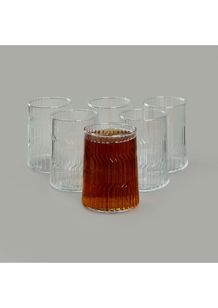 Dunes 6'lı Meşrubat ve Su Bardağı Seti - Şeffaf - 335 ml