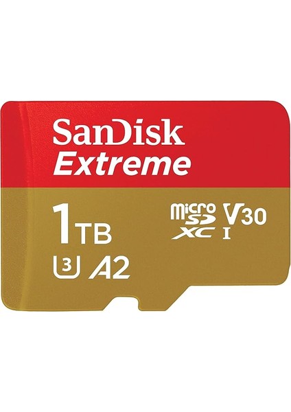 Extreme Microsd Uhs I Card 1tb For 4K Video On Smartphones, Action Cams & Drones 190MB/S Read, 130MB/S Write, Lifetime Warranty