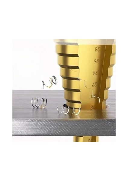 3 Parça Kademeli Matkap Ucu Paslanmaz Uç Alüminyum Sac Demir Delme Seti indirimleri