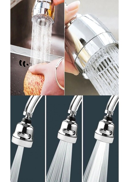 Lüks Su Tasarruflu Yeni Model 360° Hareketli Krom Mutfak Lavabo Batarya Çeşme Musluk Başlığı fiyatları