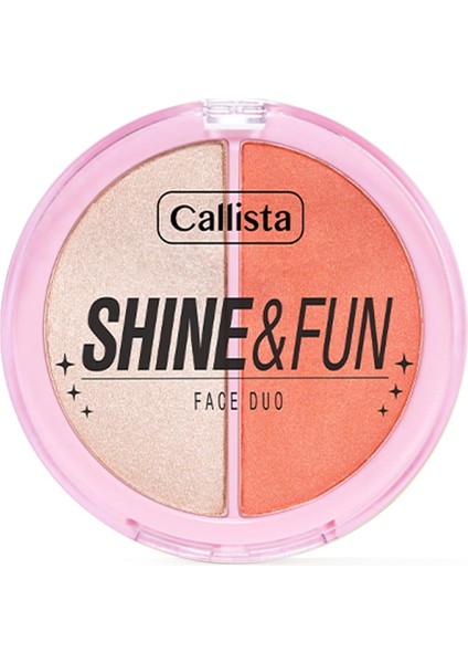 Callista Shine & Fun Face Duo 120 Dream Team Allık & Aydınlatıcı Paleti fiyatları
