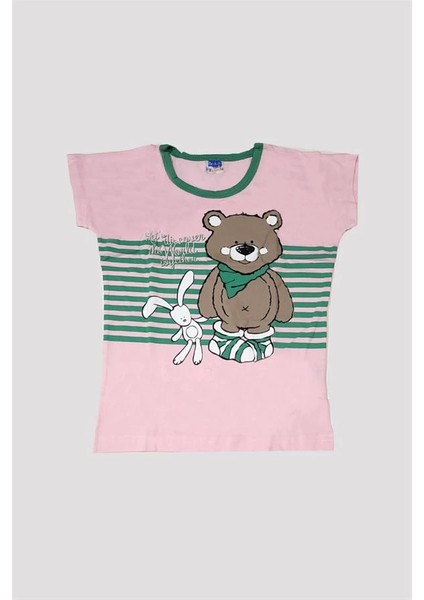 Kız Çocuk Ayıcık Desenli Alt Üst Pijama Takımı fiyatları
