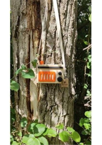 Turuncu Doğal Ahşap Çocuk Oyuncağı, Retro Dekoratif Radyo Tarzında Askılı Keyifli Ürün fiyatları