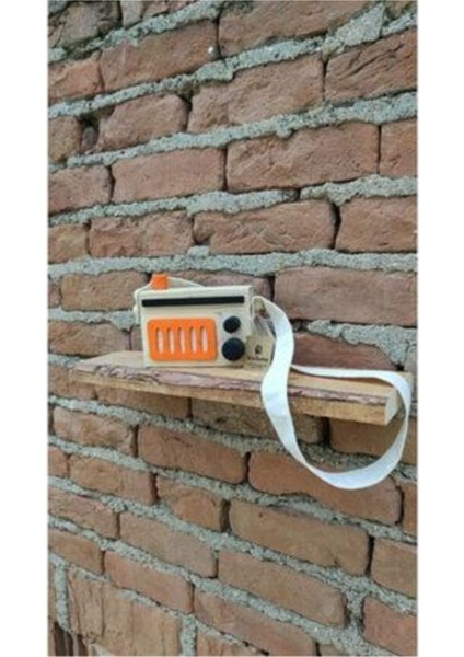 Turuncu Doğal Ahşap Çocuk Oyuncağı, Retro Dekoratif Radyo Tarzında Askılı Keyifli Ürün fırsatları