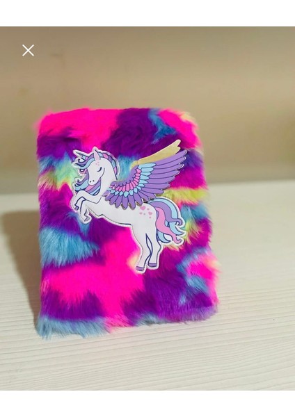 Peluş Kaplamalı Unicorn Kabartmalı Not Defteri fırsatları