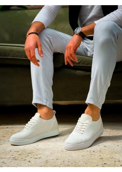 KB-101 Kuback Beyaz Triko Bağcıklı Günlük Erkek Ayakkabı fiyatları