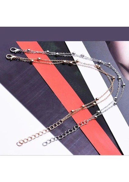 2'li Şık ve Modern Zincirli Halhal ile Tarzınızı Yansıtın modelleri