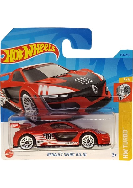 - Renault Sport R.s. 01 - Hw Turbo 3/5 - HKJ38 - Short Card - Kırmızı - 2023
