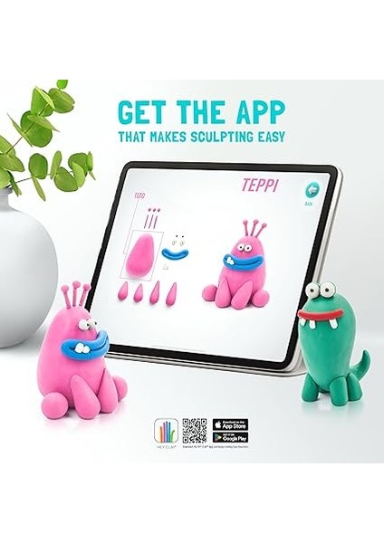 Clay Canavarlar - Cyclops, Terry, Pi Seti - Çocuklar Için Hava ile Kuruyan Kil Seti - 6 Kutu Şekillendirme Aletleri ile Eğlenceli Uygulama Talimatları fırsatları