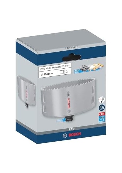 1x Pro Multi Material Power Delik Açma Testeresi (Yumuşak Ahşap, Alçıpan, Ø 114 Mm, Professional Aksesuar Döner Matkap/vidalamalar, Darbeli Matkap/vidalama) modelleri